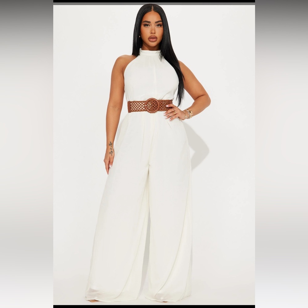 Cream Jumpsuit